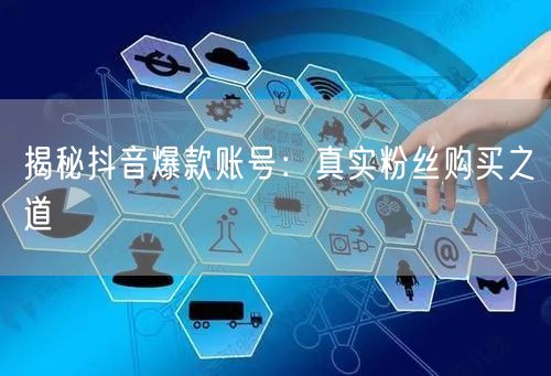 揭秘抖音爆款账号：真实粉丝购买之道