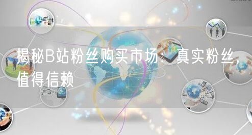 揭秘B站粉丝购买市场：真实粉丝，值得信赖