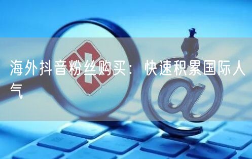 海外抖音粉丝购买攻略：快速积累国际人气秘籍