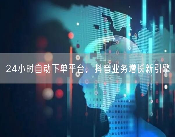 24小时自动下单平台，抖音业务增长新引擎