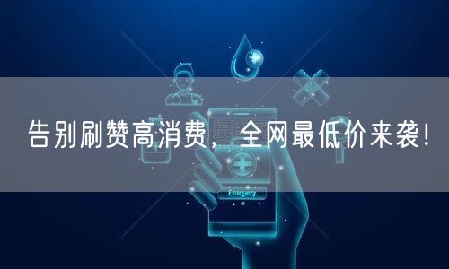 告别刷赞高消费，全网最低价来袭！