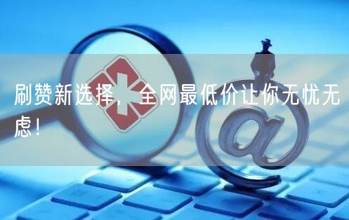 刷赞新选择，全网最低价让你无忧无虑！