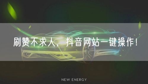 刷赞不求人，抖音网站一键操作！