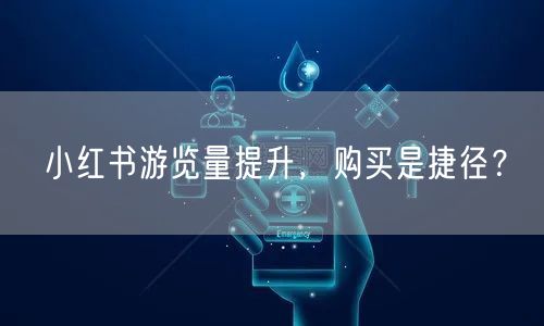小红书游览量提升，购买是捷径？
