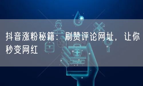 抖音涨粉秘籍：刷赞评论网址，让你秒变网红
