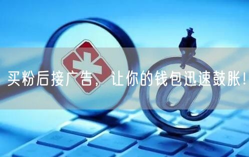 买粉后接广告，让你的钱包迅速鼓胀！
