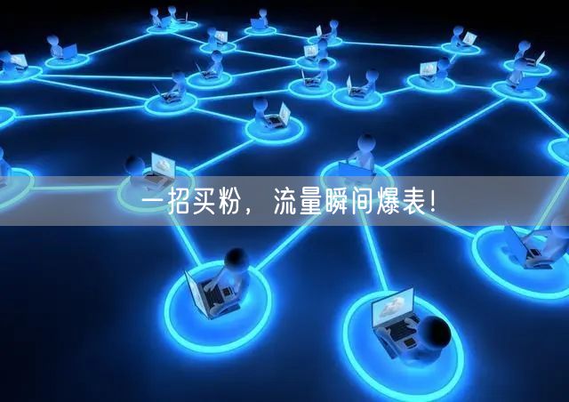 一招买粉，流量瞬间爆表！
