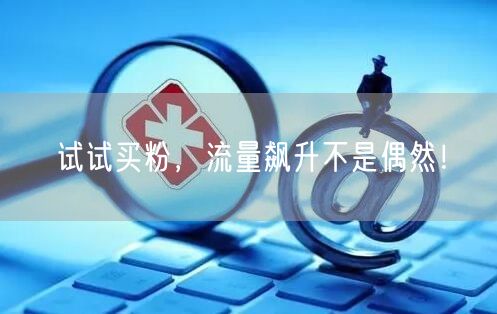 试试买粉，流量飙升不是偶然！