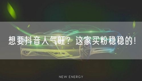 想要抖音人气旺？这家买粉稳稳的！