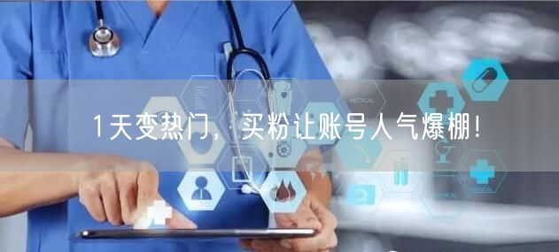 1天变热门，买粉让账号人气爆棚！