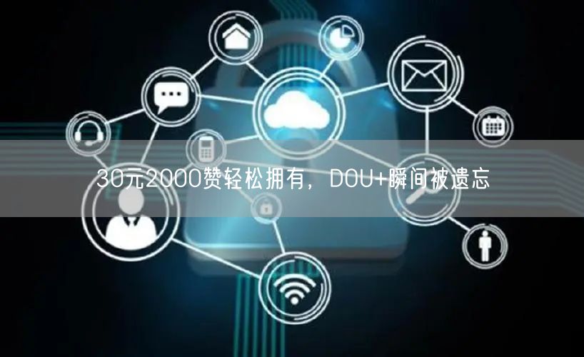 30元2000赞轻松拥有，DOU+瞬间被遗忘
