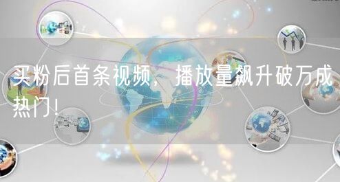 买粉后首条视频，播放量飙升破万成热门！
