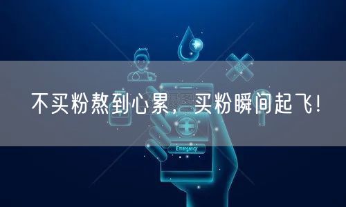 不买粉熬到心累，买粉瞬间起飞！