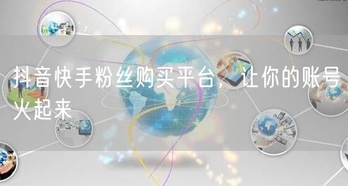 抖音快手粉丝购买平台，让你的账号火起来