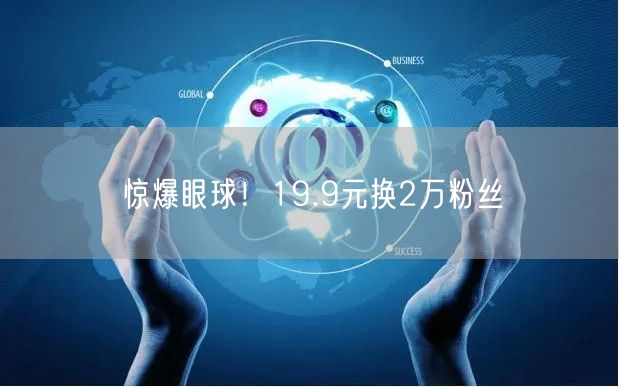 惊爆眼球！19.9元换2万粉丝