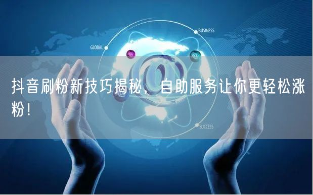 抖音刷粉新技巧揭秘，自助服务让你更轻松涨粉！