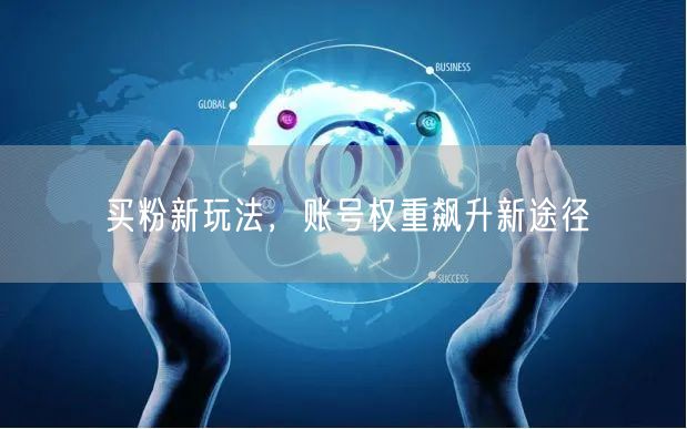 买粉新玩法，账号权重飙升新途径