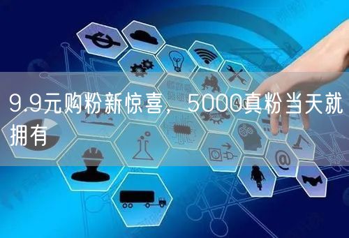 9.9元购粉新惊喜，5000真粉当天就拥有