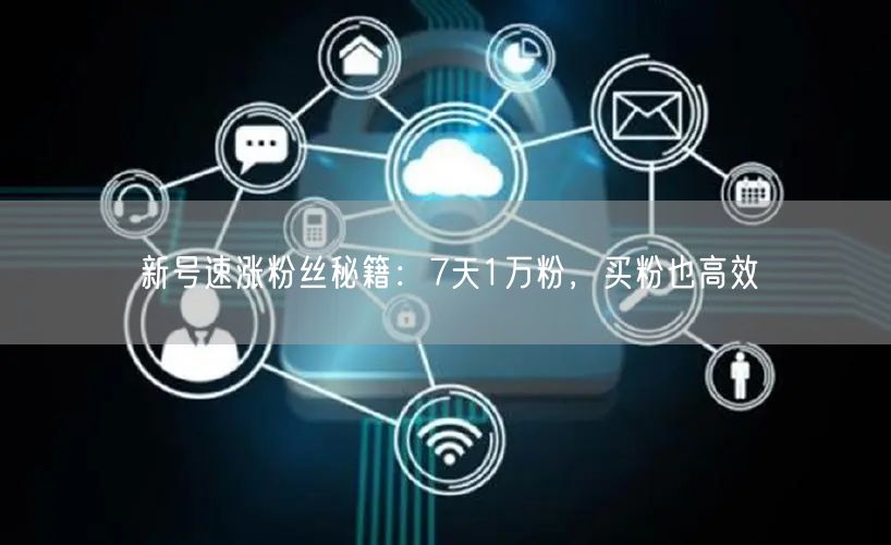新号速涨粉丝秘籍：7天1万粉，买粉也高效