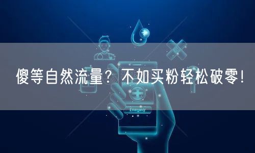 傻等自然流量？不如买粉轻松破零！