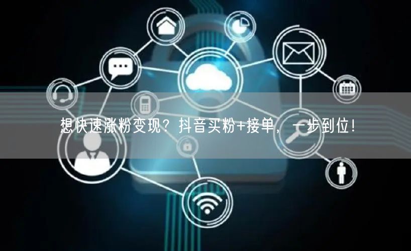想快速涨粉变现？抖音买粉+接单，一步到位！