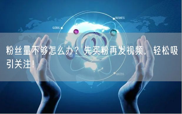 粉丝量不够怎么办？先买粉再发视频，轻松吸引关注！