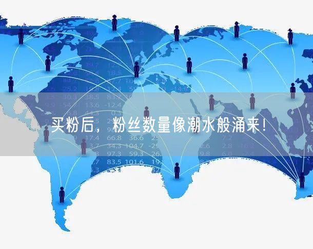 买粉后，粉丝数量像潮水般涌来！