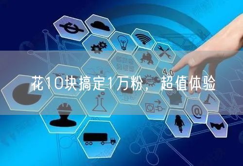 花10块搞定1万粉，超值体验