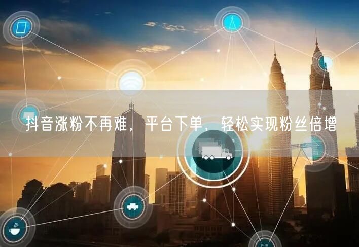 抖音涨粉不再难，平台下单，轻松实现粉丝倍增