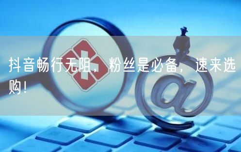 抖音畅行无阻，粉丝是必备，速来选购！