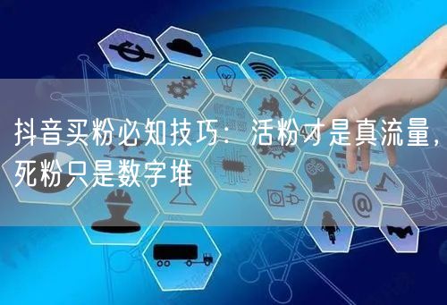 抖音买粉必知技巧：活粉才是真流量，死粉只是数字堆