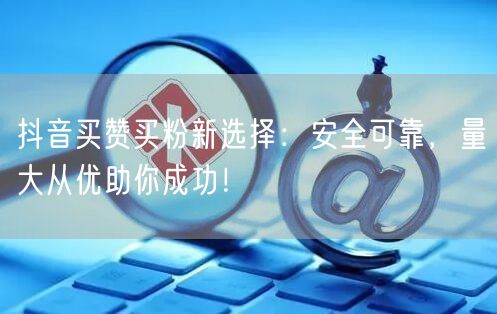 抖音买赞买粉新选择：安全可靠，量大从优助你成功！