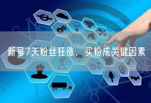 新号7天粉丝狂涨，买粉成关键因素