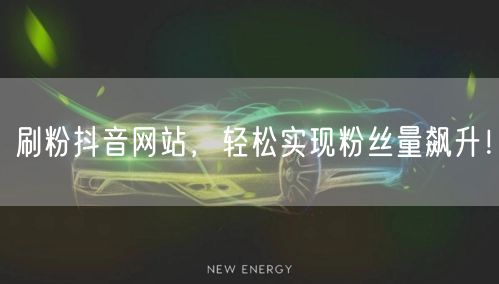 刷粉抖音网站，轻松实现粉丝量飙升！