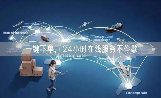 一键下单，24小时在线服务不停歇