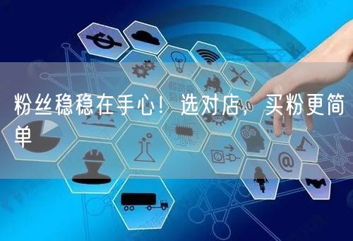 粉丝稳稳在手心！选对店，买粉更简单