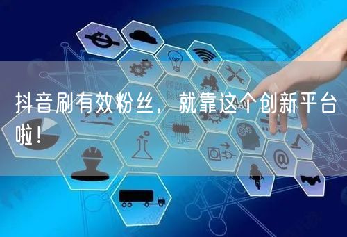 抖音刷有效粉丝，就靠这个创新平台啦！