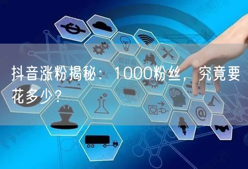 抖音涨粉揭秘：1000粉丝，究竟要花多少？