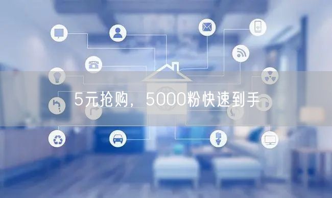 5元抢购，5000粉快速到手
