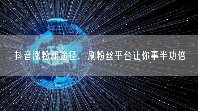 抖音涨粉新途径，刷粉丝平台让你事半功倍