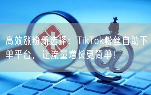 高效涨粉新选择：TikTok粉丝自助下单平台，让流量增长更简单！