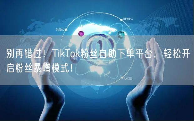 别再错过！TikTok粉丝自助下单平台，轻松开启粉丝暴增模式！