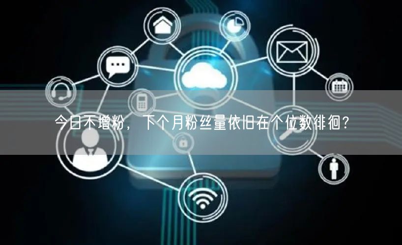 今日不增粉，下个月粉丝量依旧在个位数徘徊？