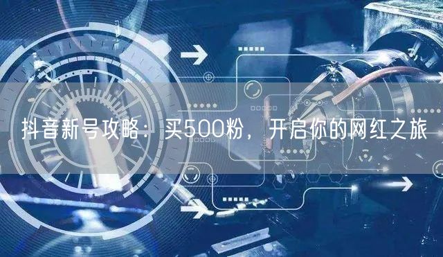 抖音新号攻略：买500粉，开启你的网红之旅